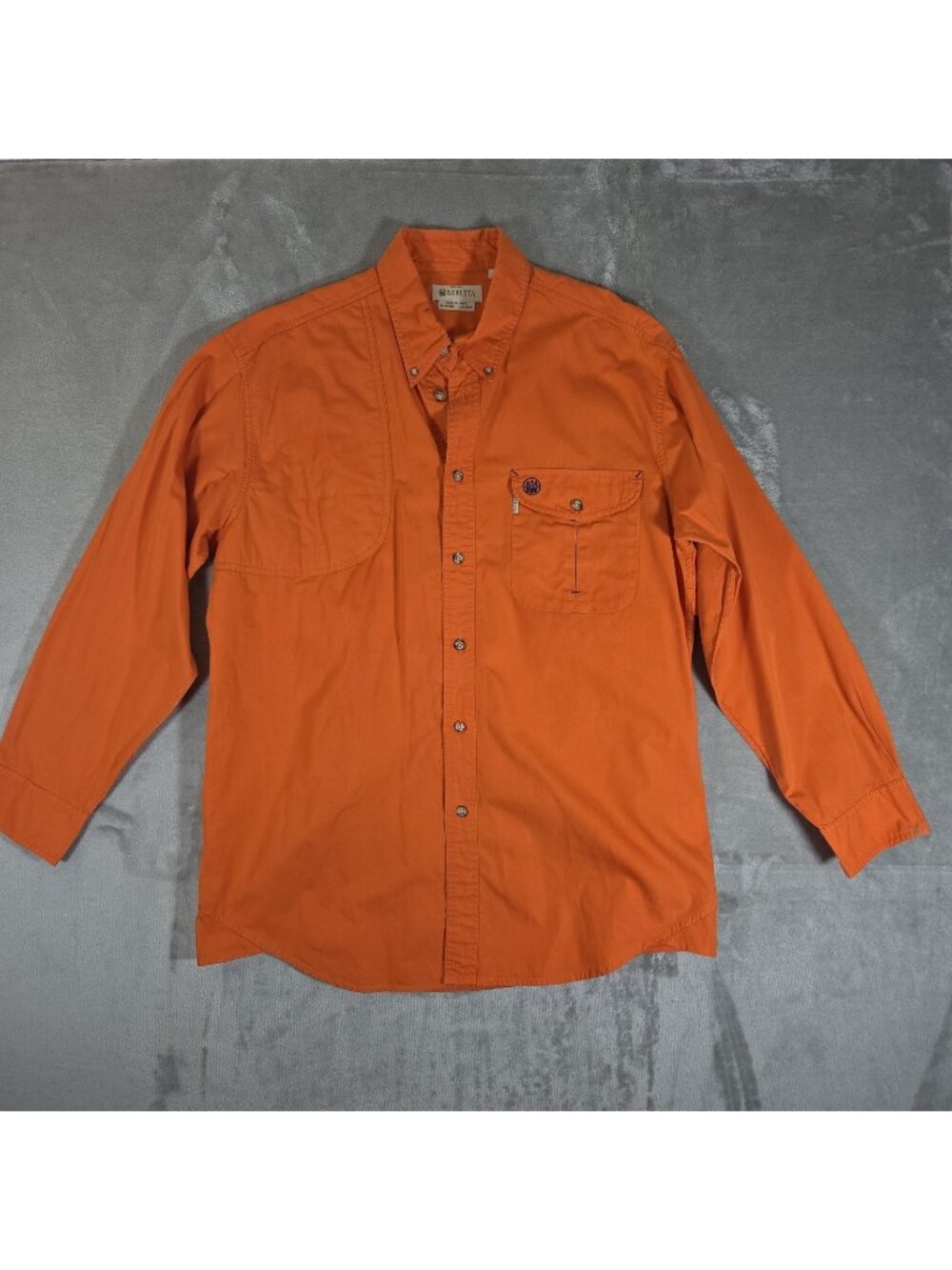 Beretta Hunting Orange TM Field Shooting Button Up Quilted Vented Large